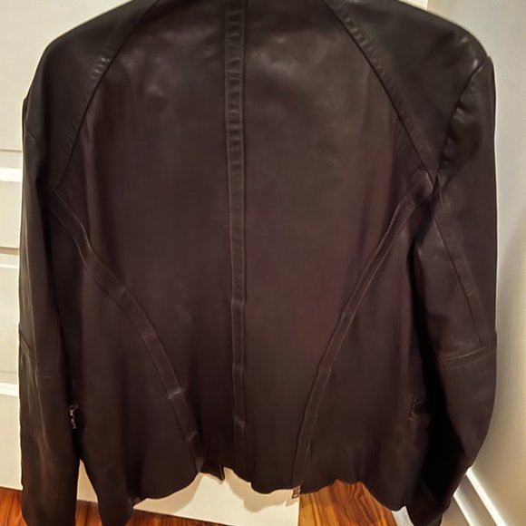 Cole Haan Leather Jacket - Picture 2 of 3